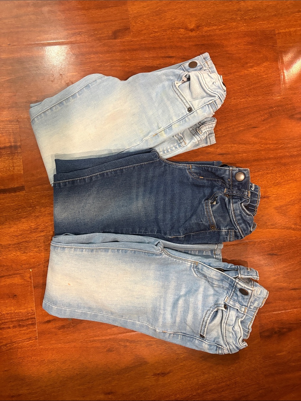 Jean Bundle (7 girls jeans) Light & Dark Wash Stretch skinny Jeans. - Picture 2 of 3